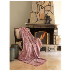 Плед накидка Eponj Home Турция Buldan Keten - Linen 170x220 kiremit кирпичный