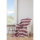 Плед накидка Eponj Home Турция - Denizli Kareli 190x220 bordo бордовый