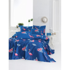 Плед покрывало Lotus Турция Home Турция Perfect - Flamingo голубой 200x235 см
