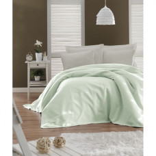 Плед покрывало вафельное Enlora Home Турция - Casuel a.mint ментоловый 200x235 см