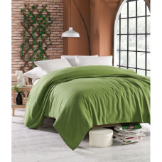 Плед покрывало вафельное Enlora Home Турция - Casuel haki хаки 200x235 см