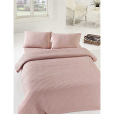 Плед покрывало вафельное Eponj Home Турция - Burumcuk gul kurusu 200x235 см