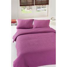 Плед покрывало вафельное Eponj Home Турция - Burumcuk murdum фиолетовый 200x235 см