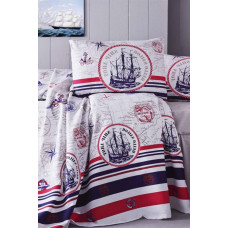 Плед покрывало вафельное Eponj Home Турция - Fairway kirmizi красный 160x235 см