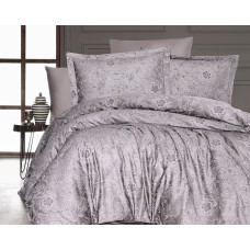 Постельное белье сатин First Choice Advina Vizon (Mink) евро 200x220 