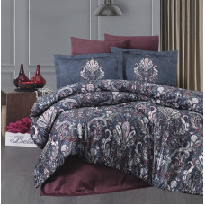 Постельное белье сатин First Choice Aleron Rose евро 200x220 