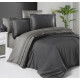 Постельное белье сатин First Choice Anthracite/Smoke евро 200x220