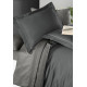 Постельное белье сатин First Choice Anthracite/Smoke евро 200x220
