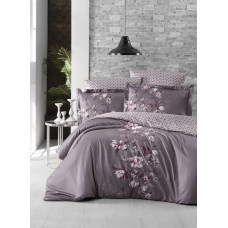 Постельное белье сатин First Choice Evan Lilac евро 200x220 