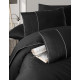 Постільна білизна жаккард First Choice Fantasy Black євро 200x220