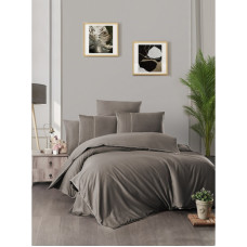 Постільна білизна жаккард First Choice Fantasy Brown євро 200x220