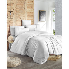Постільна білизна ранфорс First Choice Gala Beyaz (White) євро 200x220
