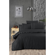 Постільна білизна ранфорс First Choice Gala Black євро 200x220