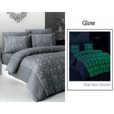 Постільна білизна жаккард First Choice Glow євро 200x220