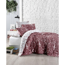 Постельное белье ранфорс First Choice Major Dark Red полуторный 160x220