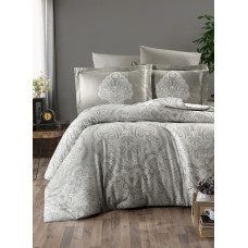 Постельное белье сатин First Choice Melina Beige евро 200x220 