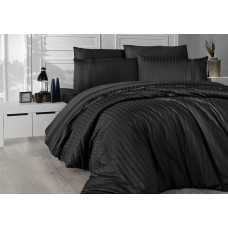 Постільна білизна жаккард First Choice New Trend Siyah (Black) євро 200x220