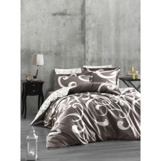 Постельное белье сатин First Choice Ruya Vizon (Mink) евро 200x220 