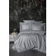 Постельное белье жаккард First Choice Sare Smoke евро 200x220