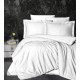 Постільна білизна жаккард First Choice Sare White євро 200x220