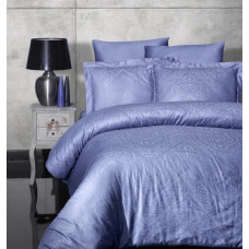 Постільна білизна жаккард First Choice Siray Indigo євро 200x220