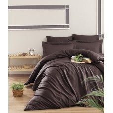 Постельное белье сатин First Choice Snazzy Cicolata (Chocolate) евро 200x220 