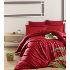Постельное белье сатин First Choice Snazzy Kirmizi (Red) евро 200x220 
