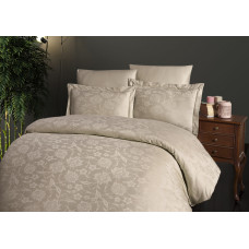 Постільна білизна жаккард First Choice Vento S Kahve (Cappuccino) євро 200x220