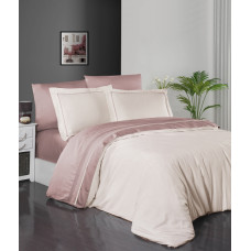 Постельное белье сатин First Choice Vory/Powder евро 200x220