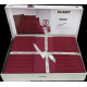 Постільна білизна Saten Strip 200x220 Bordo Clasy Туреччина