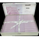 Постільна білизна Saten Strip 200x220 Lila Clasy Туреччина