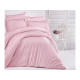 Постільна білизна Sateen Strip 160x220 Pudra Clasy Туреччина