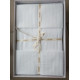 Постільна білизна Saten Strip 160x220 Beyaz Clasy