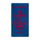 Рушник велюровий Lotus пляжний - Anchor New синій 75x150