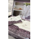 Набір рушників Maison D'or Queen Ecru-Dark Lilac махрові 30-50 см, 50-100 см, 85-150 см кремові
