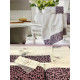 Набір рушників Maison D'or Queen Ecru-Dark Lilac махрові 30-50 см, 50-100 см, 85-150 см кремові