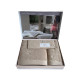 Набір рушників Maison D'or Soft Hearts Beige махрові 30-50 см, 50-100 см, 85-150 см бежевий