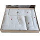 Набір рушників Maison D'or Soft Hearts White-Red махрові 30-50 см, 50-100 см, 85-150 см білі