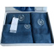 Набір рушників Maison D'or Bonni Blue вафельні 30-50 см, 50-100 см, 70-140 см синє
