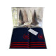 Набір рушників Maison D'or Delon Navy Red махрові 30-50 см, 50-100 см, 70-140 см синій