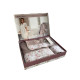 Набір рушників Maison D'or Lady Roses Dark Lilac махрові 30-50 см, 50-100 см, 85-150 см фіолетові