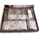 Набір рушників Maison D'or Lady Roses Dark Lilac махрові 30-50 см, 50-100 см, 85-150 см фіолетові