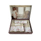 Набір рушників Maison D'or Lady Roses Beige махрові 30-50 см, 50-100 см, 85-150 см бежеві