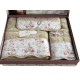 Набір рушників Maison D'or Lady Roses Beige махрові 30-50 см, 50-100 см, 85-150 см бежеві