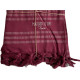 Пляжний рушник Maison Dor Violetta Burgundy бавовна 100-200 см малинове